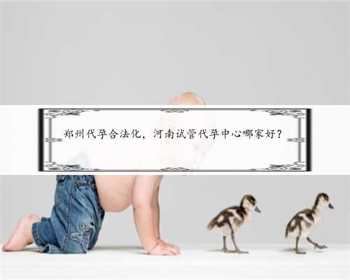 郑州代孕合法化，河南试管代孕中心哪家好？