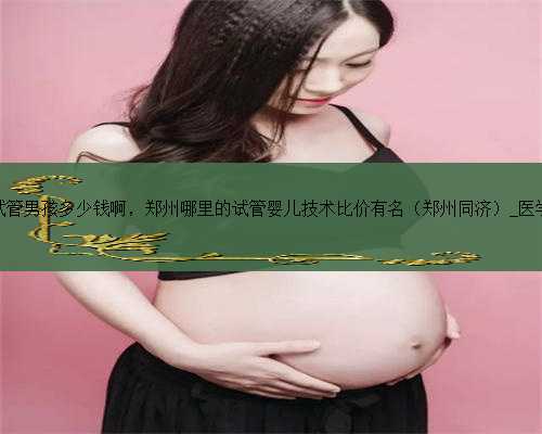 郑州试管男孩多少钱啊，郑州哪里的试管婴儿技术比价有名（郑州同济）_医学